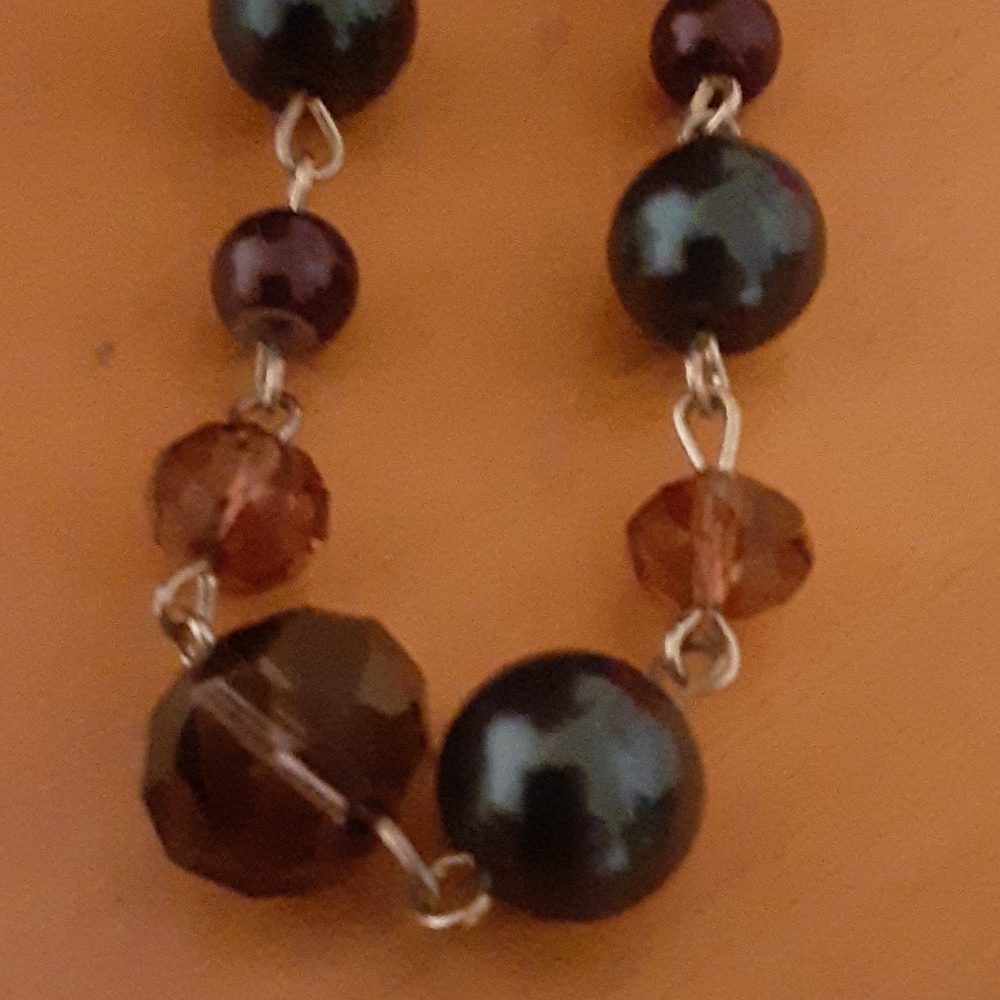 Crystal and Acrylic beaded necklace